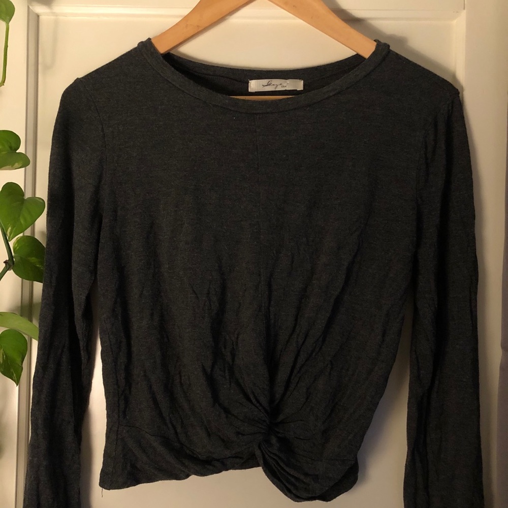 Knotted Grey Sweater